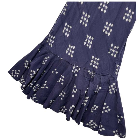 Denim And Supply Ralph Lauren Maxi Dress Womens Large Blue Geometric Boho Flowy - Picture 7 of 14